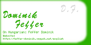 dominik feffer business card
